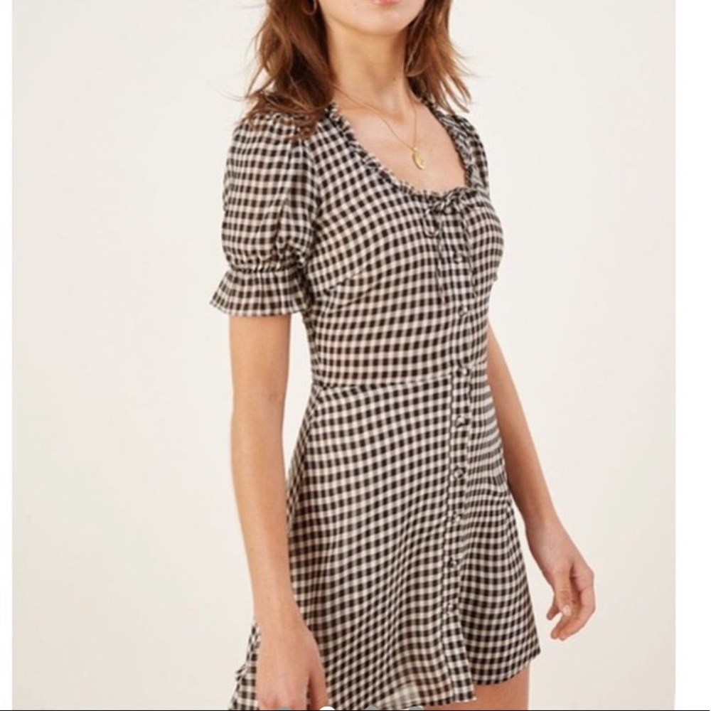 Reformation Paige Gingham Dress